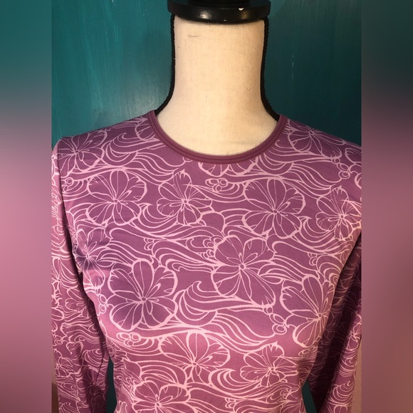 Patagonia Apilene Purple Floral Long Sleeve - Picture 10 of 14